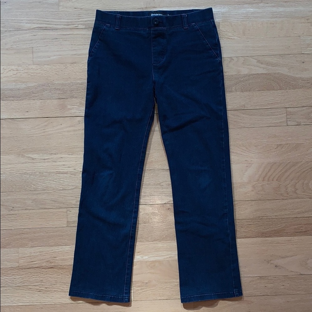 Betabrand 2 pocket Dark Indigo Straight leg Denim